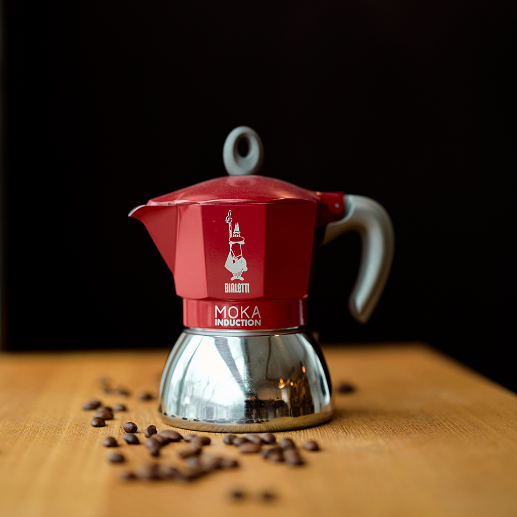 Bialetti Espressokocher New Moka Induction rot