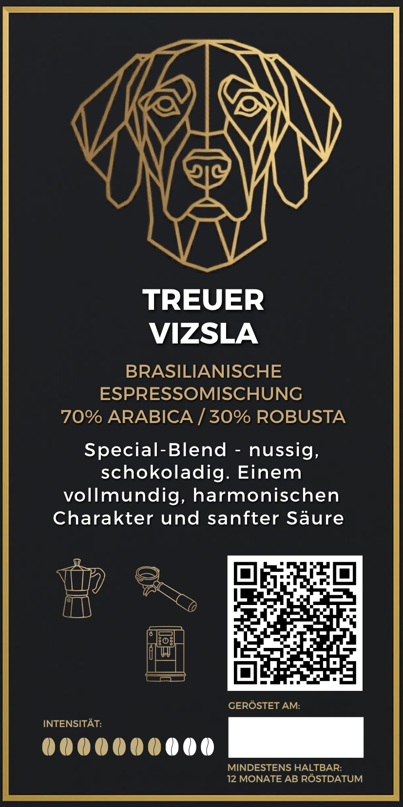 Treuer Vizla - Espresso 70 % Arabica & 30 % Robusta