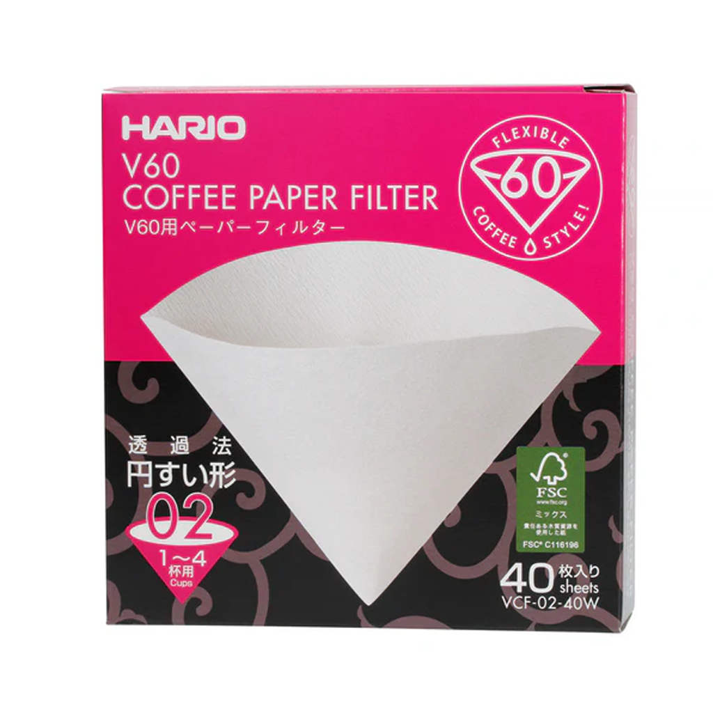 V60 Paper Filter White 02 40 sheets